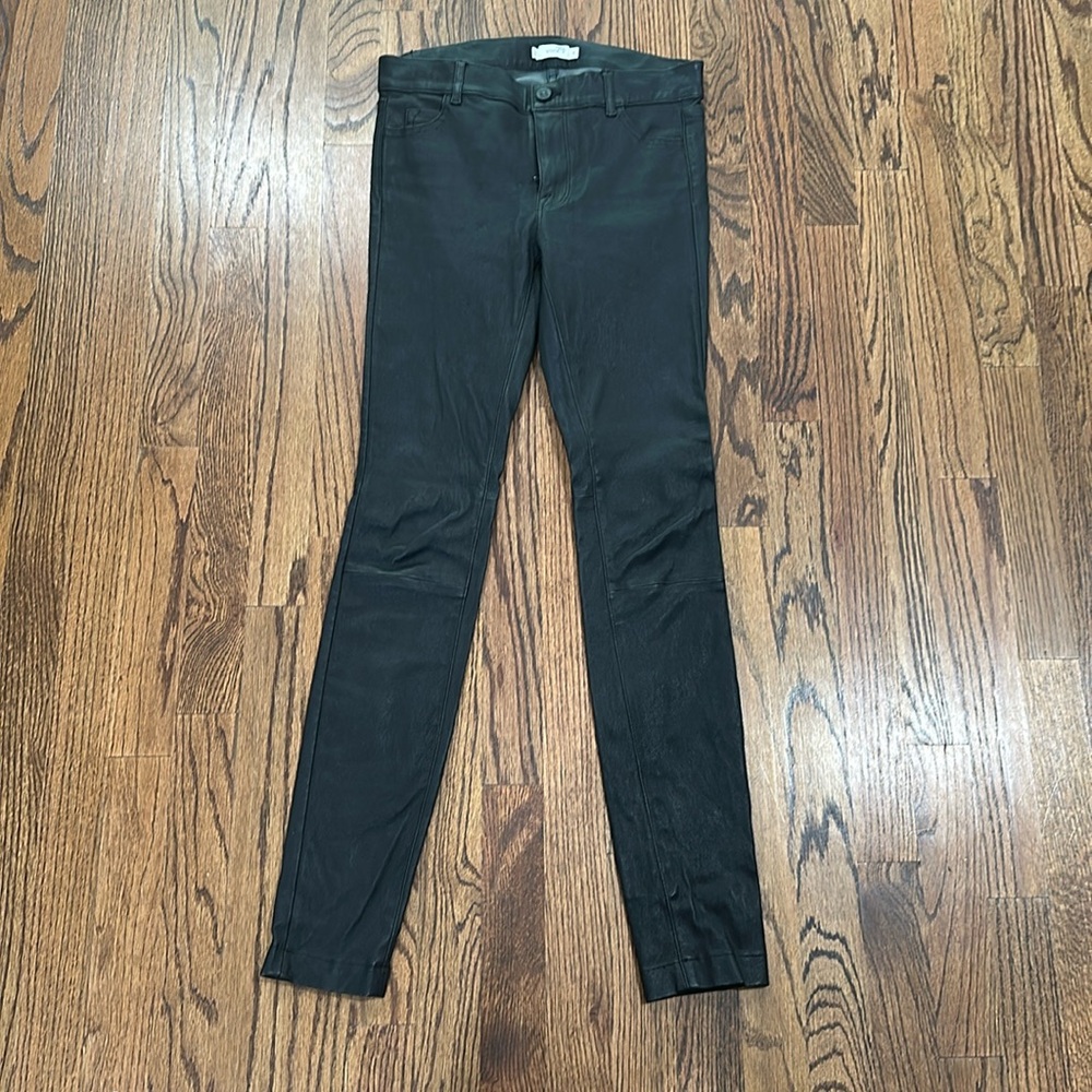 Skinny Black Women's Leather Pants
